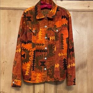 Chico's Multicolor Patterned Jacket